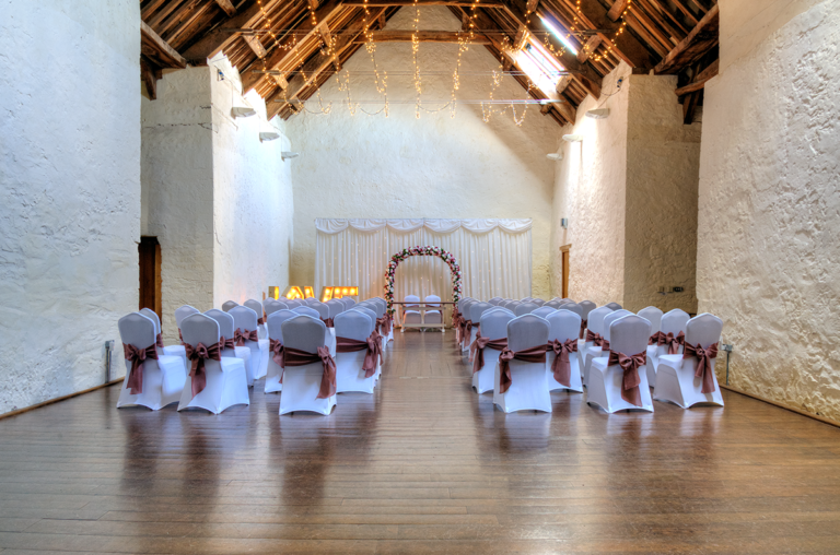 dunster tithe barn setup for wedding minehead. DJ Services for Hire